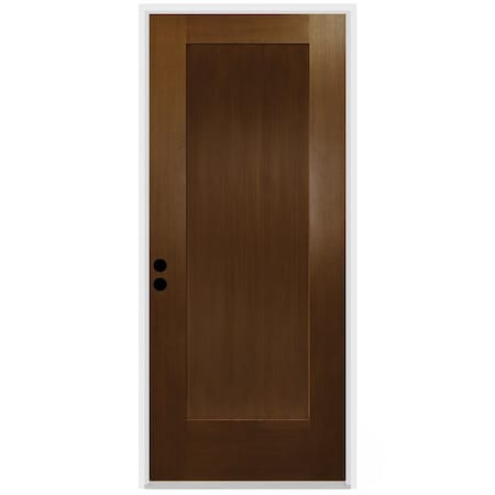 Codel Doors 36" x 80" Fir Grain Shaker Exterior Fiberglass Door 3068RHISPFG1PSHK491610BM